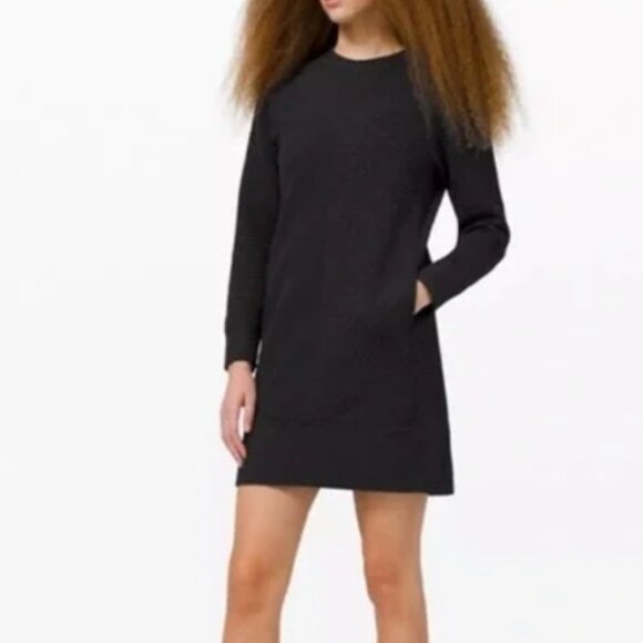 EUC Lululemon On Repeat Dress in Black - Picture 1 of 10
